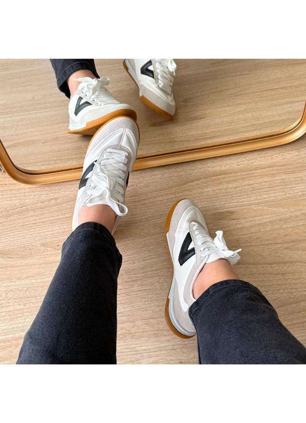 Damannu Shoes - Tênis Feminino Virginia Branco Branco 6