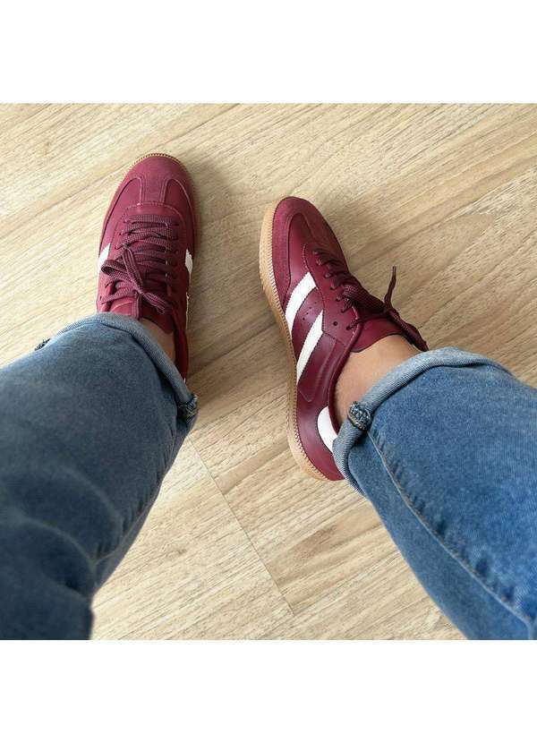 Damannu Shoes - Tênis Flatform Manu Bordô Bordô 2