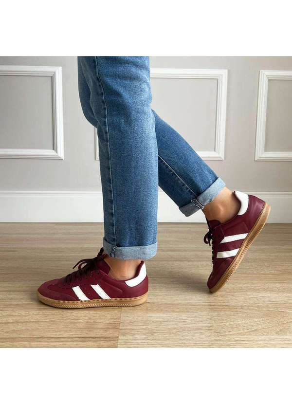 Damannu Shoes - Tênis Flatform Manu Bordô Bordô 3