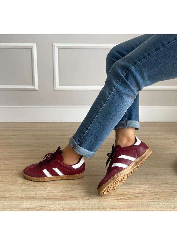 Damannu Shoes - Tênis Flatform Manu Bordô Bordô 4