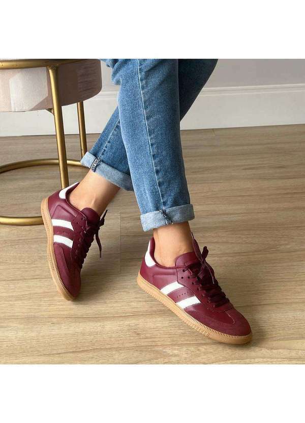Damannu Shoes - Tênis Flatform Manu Bordô Bordô 5