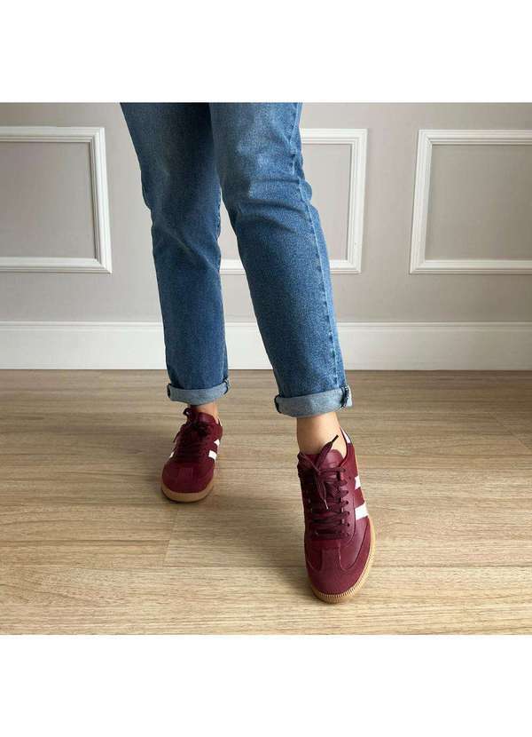 Damannu Shoes - Tênis Flatform Manu Bordô Bordô 6