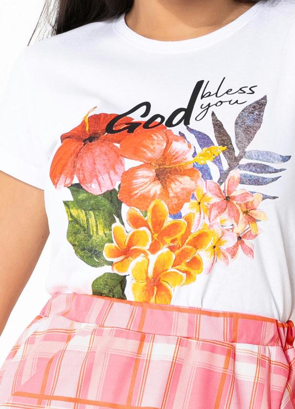 Rosalie - Blusa Branca Estampada 3