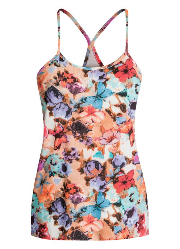 Outlet - Blusa com Alça Estampa Borboleta 8