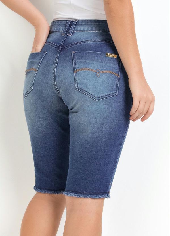 Eventual - Bermuda Ciclista Eventual Barra Desfiada Jeans 2