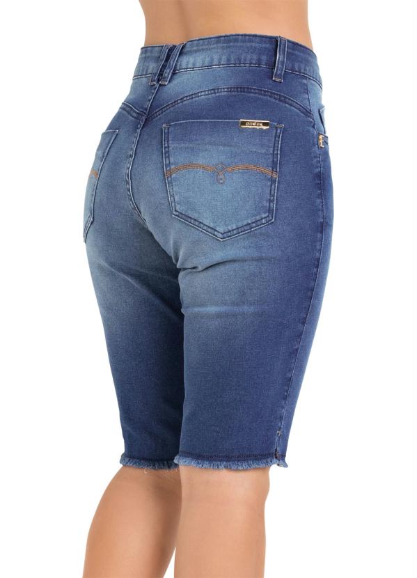 Eventual - Bermuda Ciclista Eventual Barra Desfiada Jeans 6