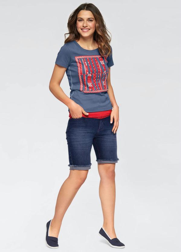 Outlet - Bermuda Jeans Azul 4