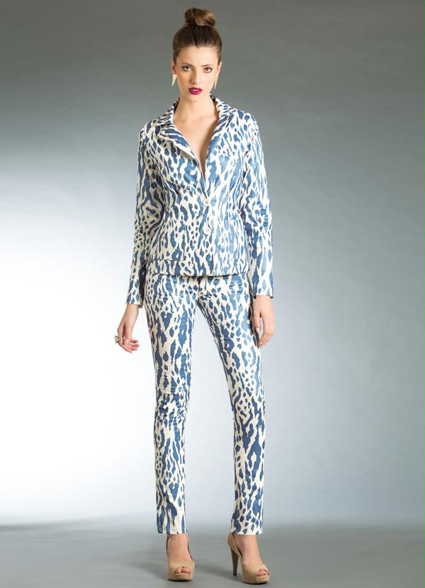 Quintess - Blazer Clássico Estampado 3