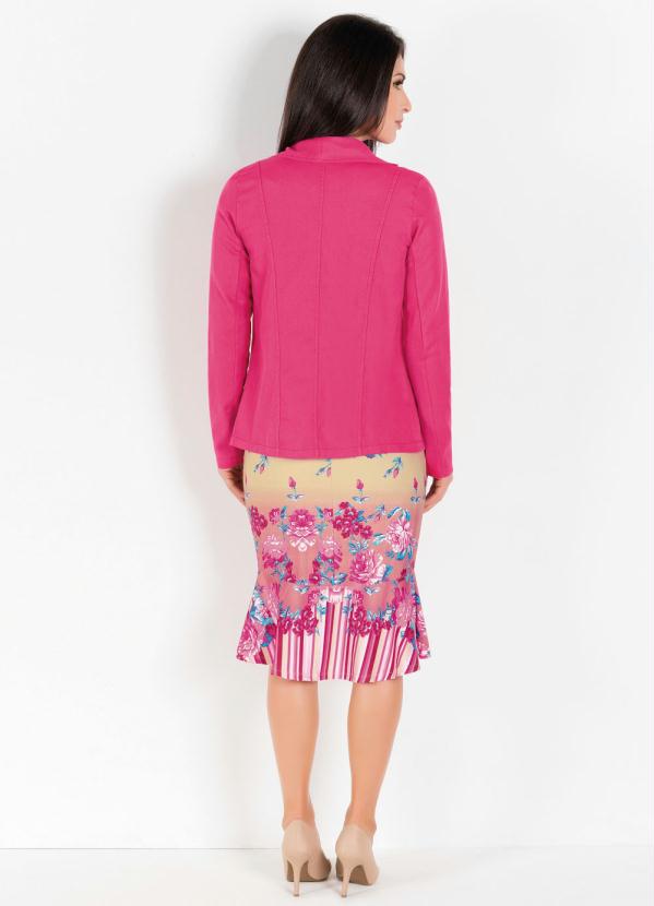 Outlet - Blazer Clássico Rosa Moda Evangélica 5