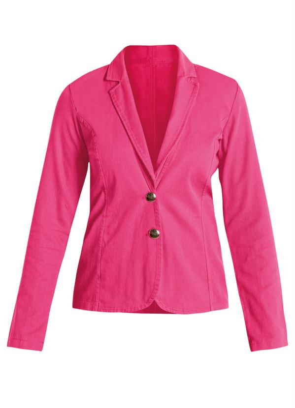 Outlet - Blazer Clássico Rosa Moda Evangélica 6