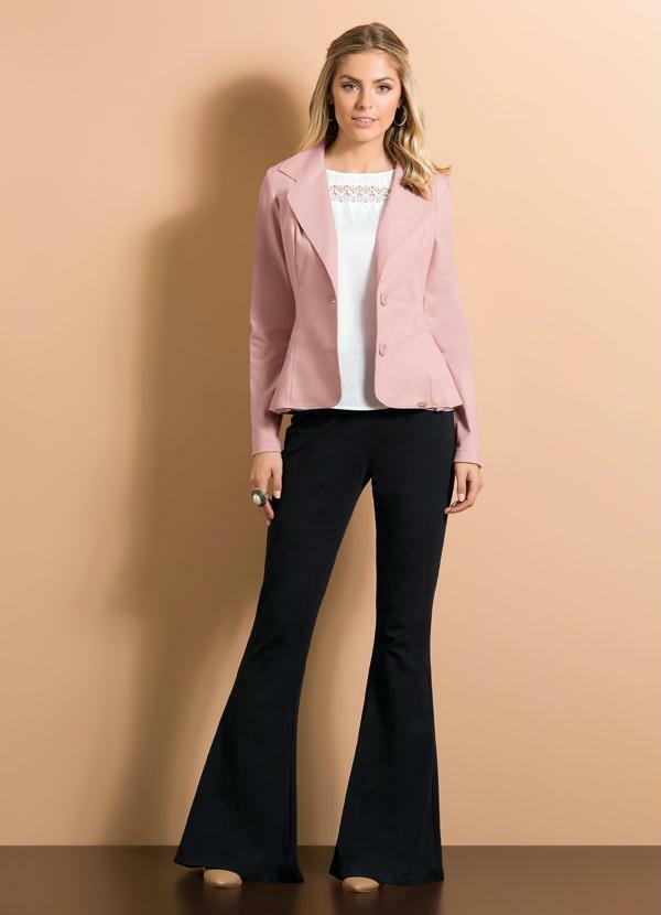 Quintess - Blazer Estilo Alfaiataria Rosê 4
