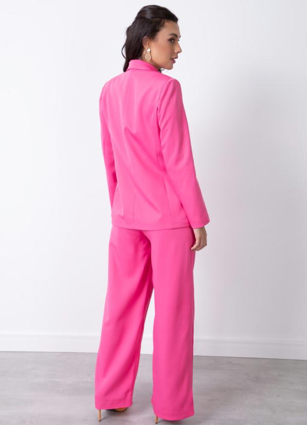 Quintess - Blazer Rosa com Botões 3