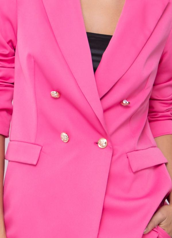 Quintess - Blazer Rosa com Botões 5