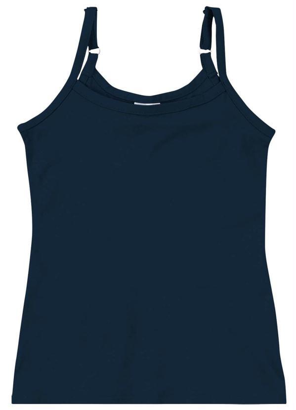 Enfim - Blusa Azul Marinho Feminina em Cotton
