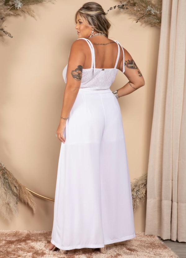 Quintess - Blusa Cropped Branco com Alças para Laço 9