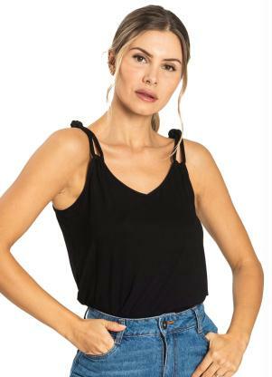 blusas de tirantes negras