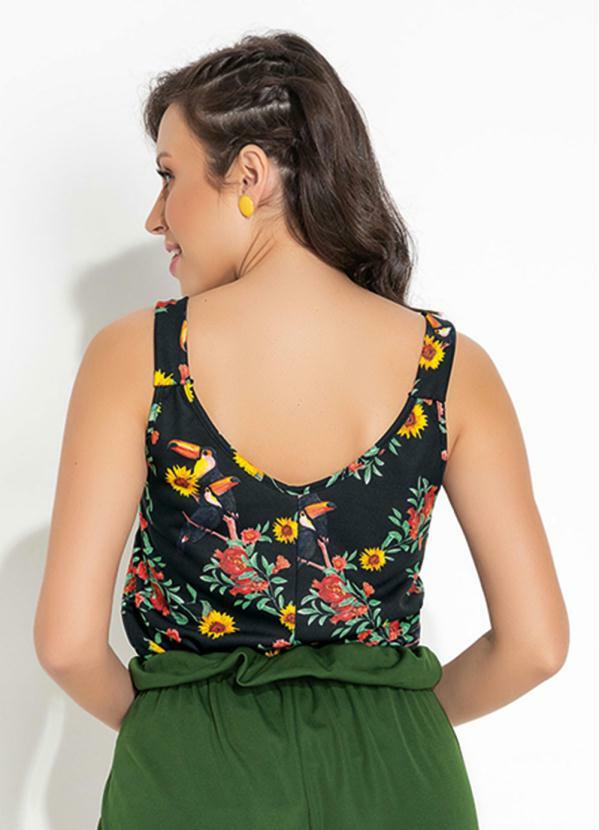 Moda Pop - Blusa Floral Soltinha com Alças 2
