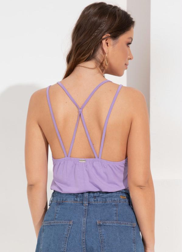 Outlet - Blusa Lilás com Alças 2