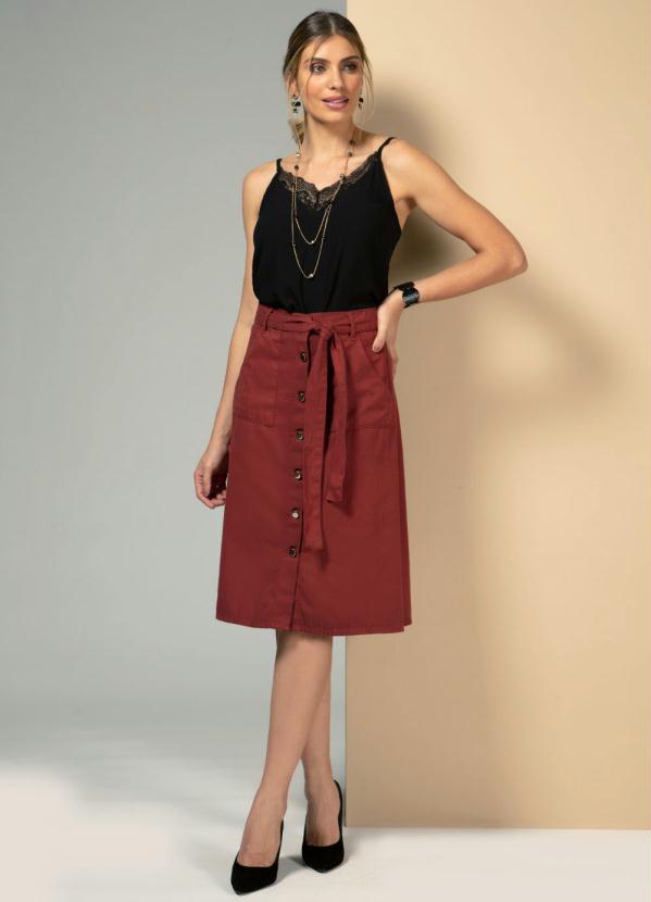 Quintess - Blusa Preta de Alças e com Detalhe de Renda 3