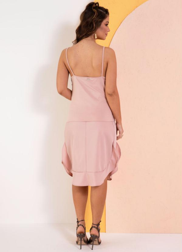 Quintess - Blusa Rosê de Alças com Renda no Decote 4