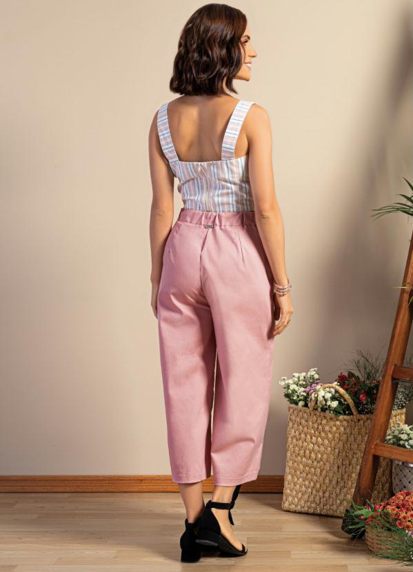 Quintess - Cropped Listrado com Alças Largas 5