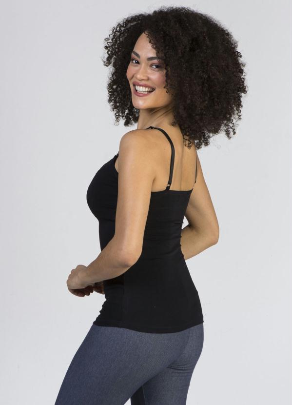 Agora Sou Mãe - Kit Blusas de Alça Amamentação 2 em 1 Branca e Preta 3