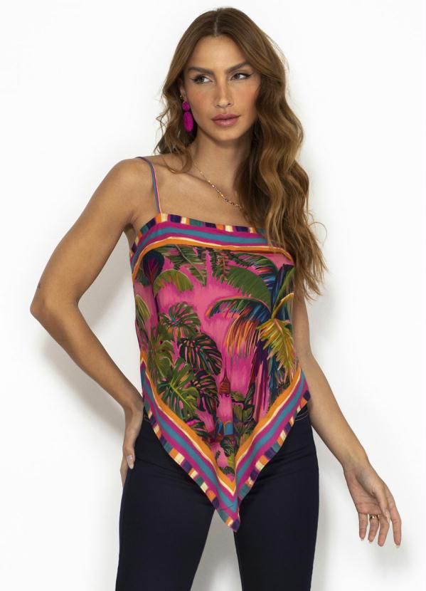 Farm - Regata de Viscose Selva Urbana Rosa