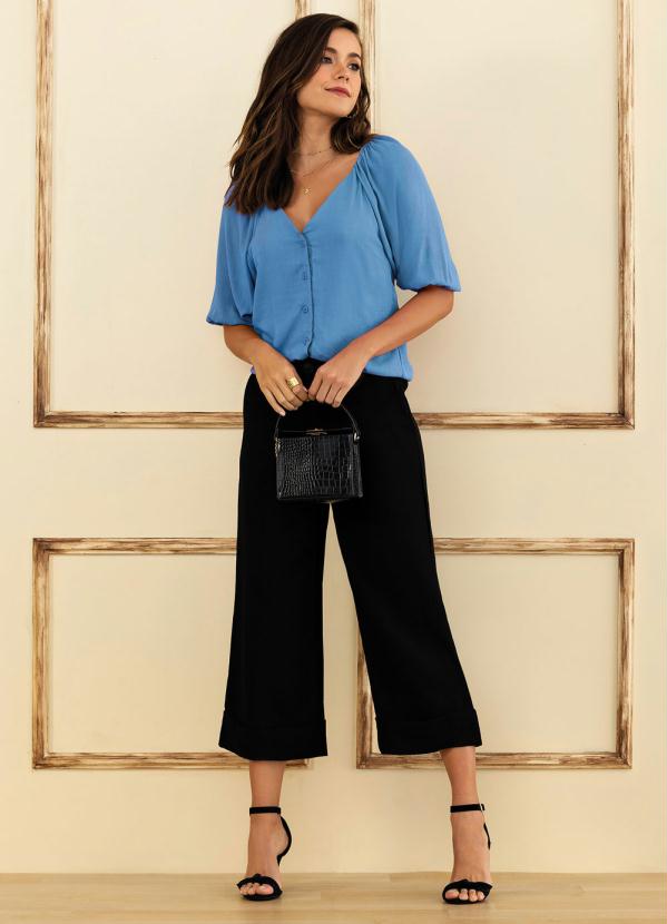 Doce Trama - Blusa Azul Topázio 3