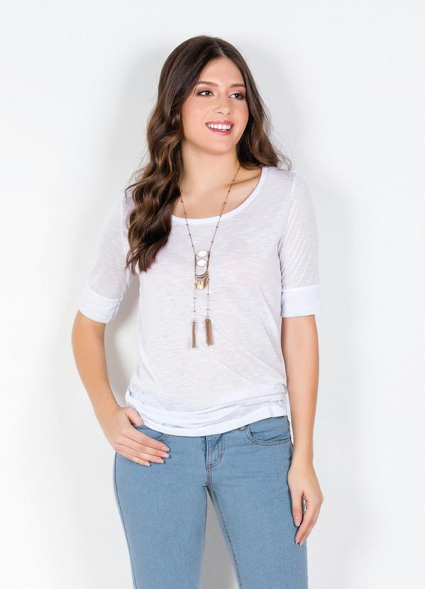 bonprix - Blusa Básica Branca