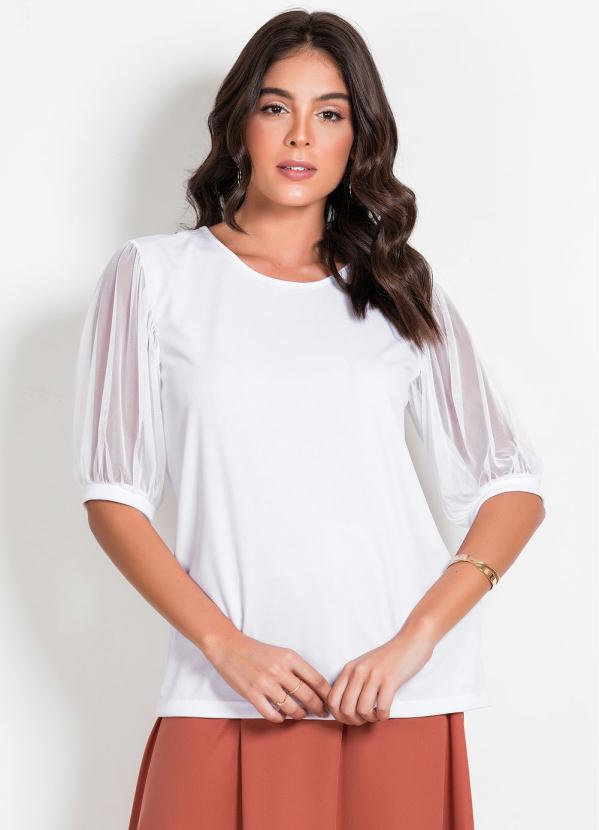 blusa branca moda