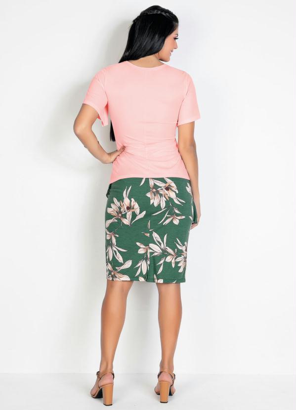 Outlet - Blusa com Manga Sino Rosa Moda Evangélica 7