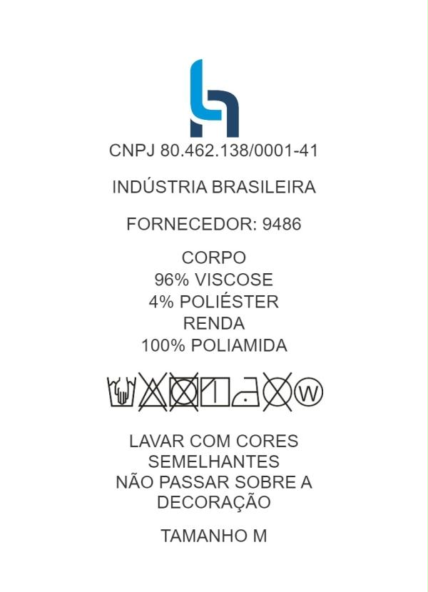 bonprix - Blusa Mangas 3/4 com Renda no Decote Branca 9