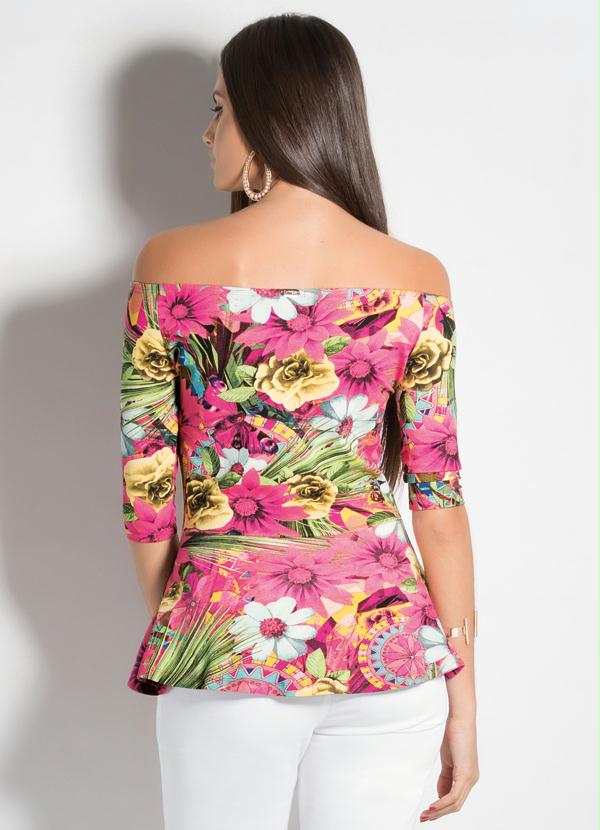 Quintess - Blusa Peplum Floral 2