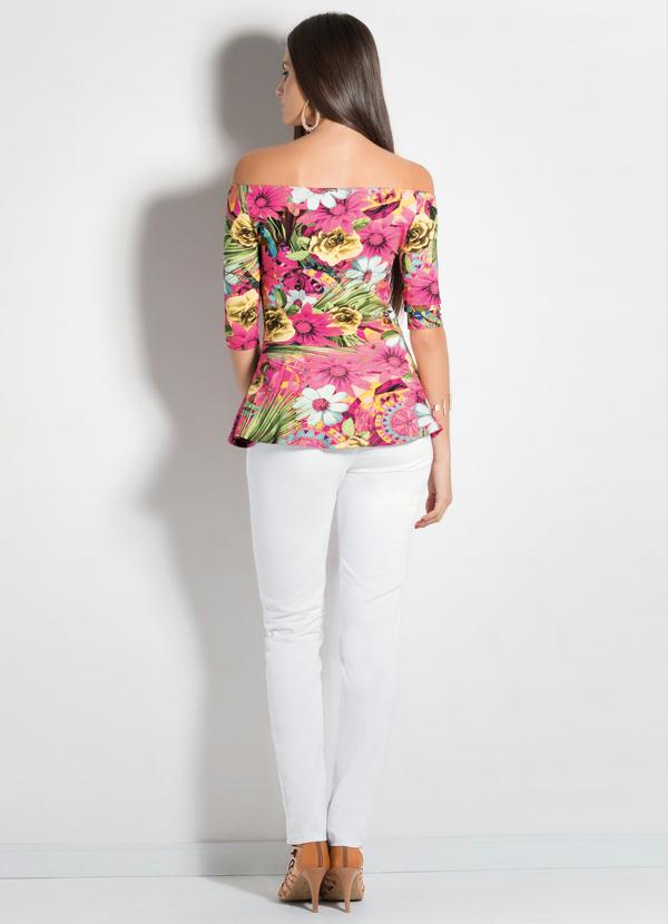 Quintess - Blusa Peplum Floral 4