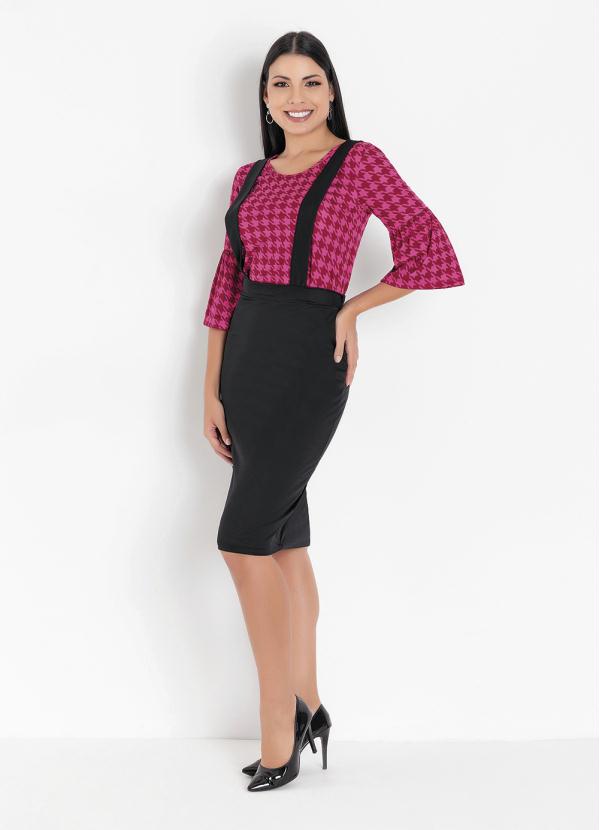 Queima Estoque - Blusa Pied de Poule Manga 7/8 3