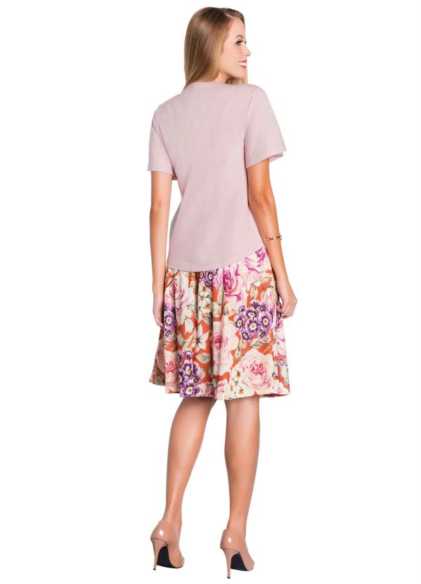 Outlet - Blusa Rosa Antigo com Pérolas Moda Evangélica 6