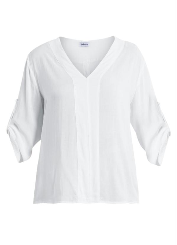 Quintess - Camisa com Manga 3/4 Off White Quintess 11
