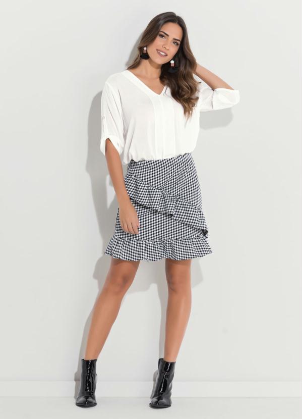 Quintess - Camisa com Manga 3/4 Off White Quintess 7