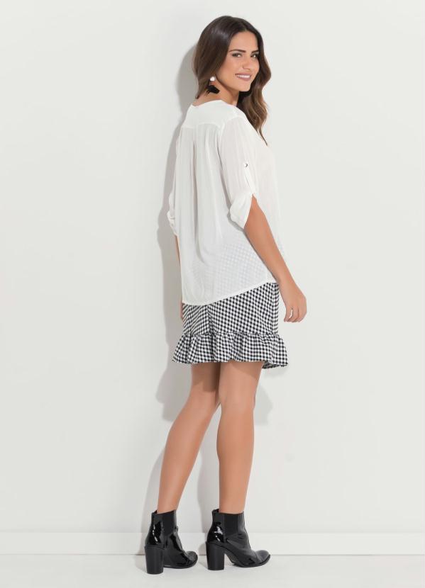 Quintess - Camisa com Manga 3/4 Off White Quintess 9