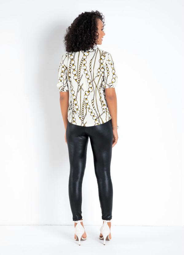 Outlet - Camisete Correntes com Botões Decorativos 4