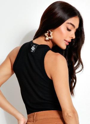 Colcci - Regata Canelada Preto - COLCCI