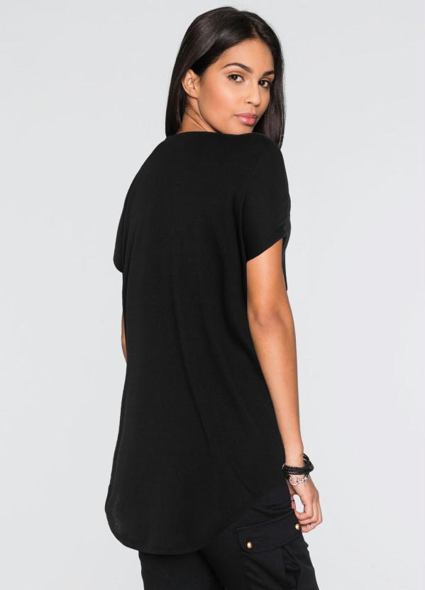bonprix - Blusa Alongada Preta 2