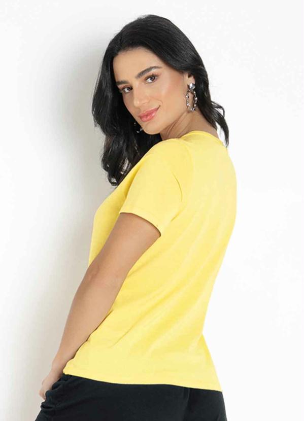 Rovitex - Blusa Amarela com Estampa na Frente Rovitex 2