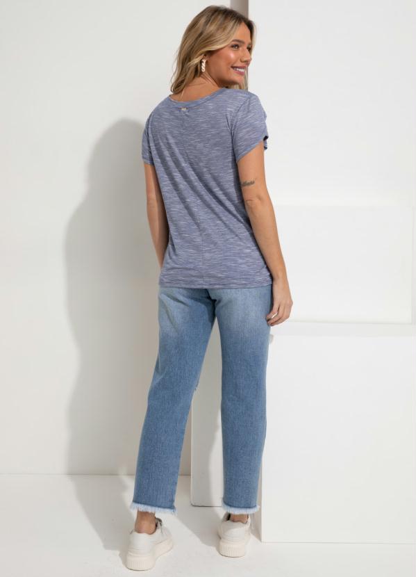 Quintess - Blusa Cinza Alongada com Manga Tulipa 8