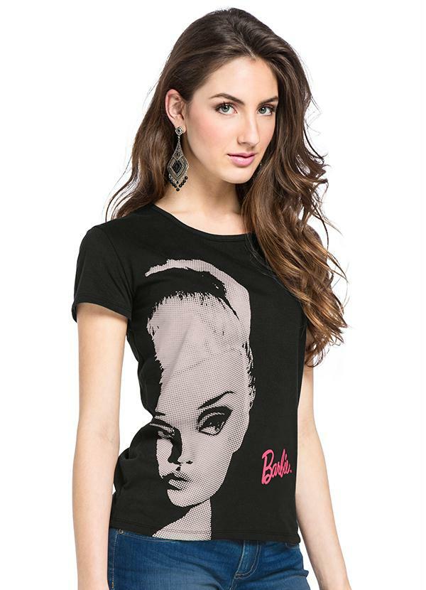 Mls - Barbie - Blusa Barbie Preta
