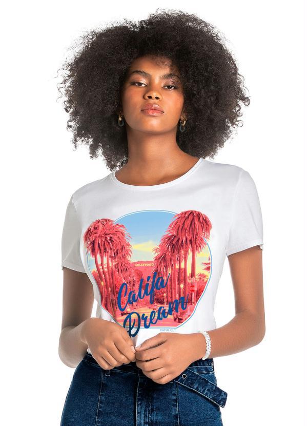 Enfim - Blusa Branca Califórnia Dream