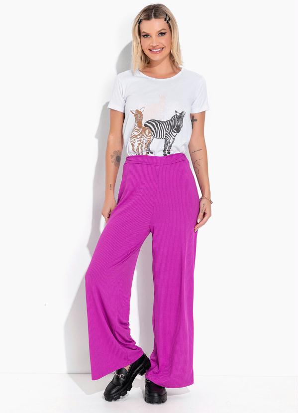 Moda Pop - Blusa Branca com Estampa Localizada 4