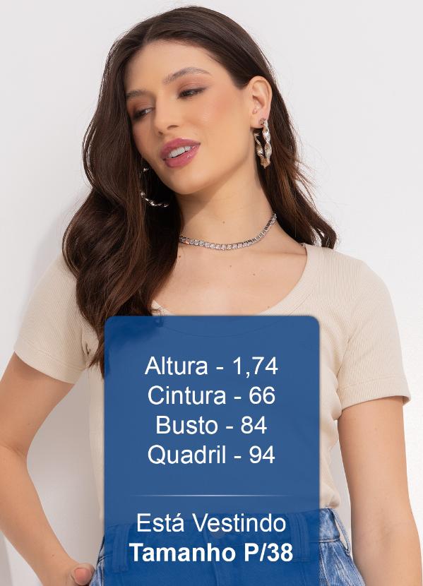 Colcci Jeans - Blusa Canelada Cj Bege 5