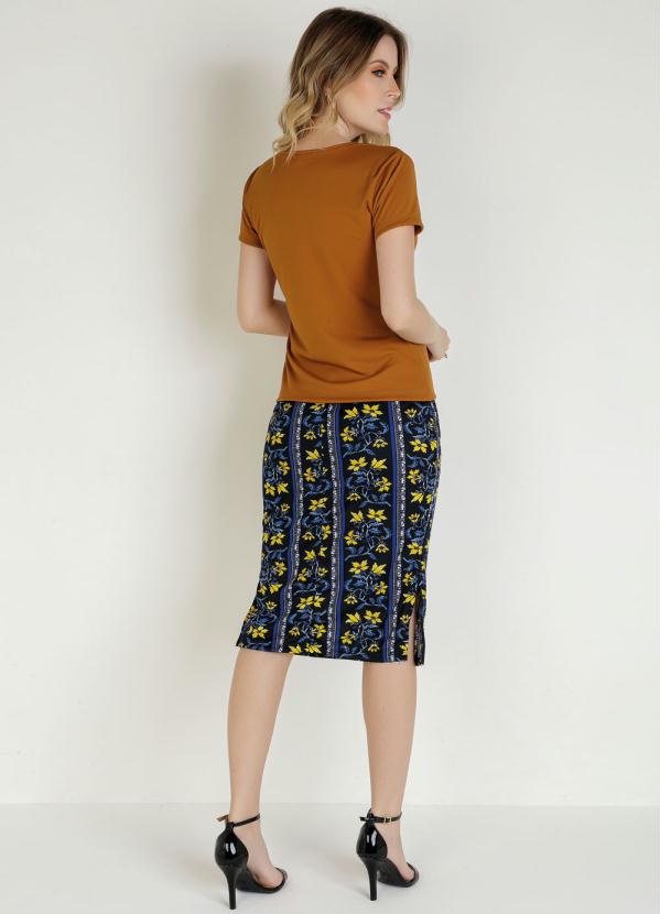 Rosalie - Blusa Caramelo com Franzido Moda Evangélica 6