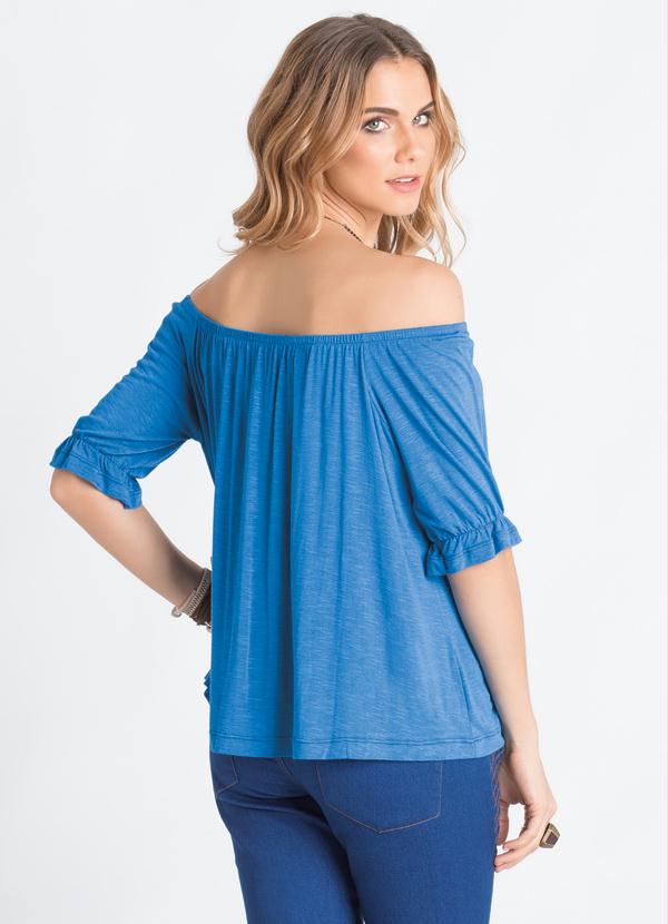 Quintess - Blusa Ciganinha Azul 3